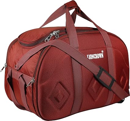 Lioncrown Polyester 52 cms Travel Duffel Bag | Cabin Bag (Red)