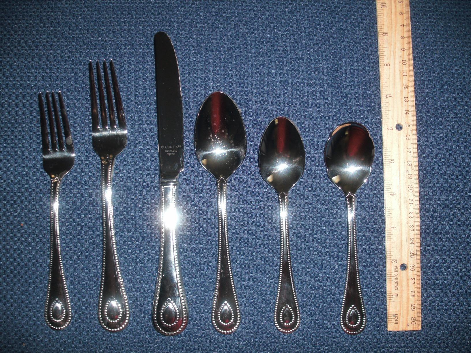 25/mo Finance Lenox Esquire 65Piece Flatware Set, 8.75 LB, Metallic