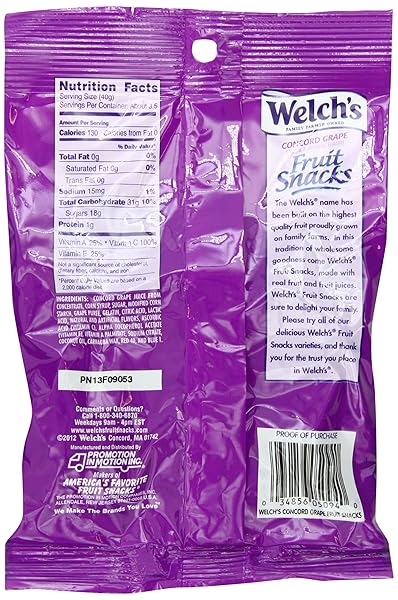 WELCHS GRAPE FRUIT SNACKS, 5-OUNCE
