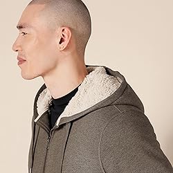 Amazon Essentials Hoodie For Men, Sherpa-Lined