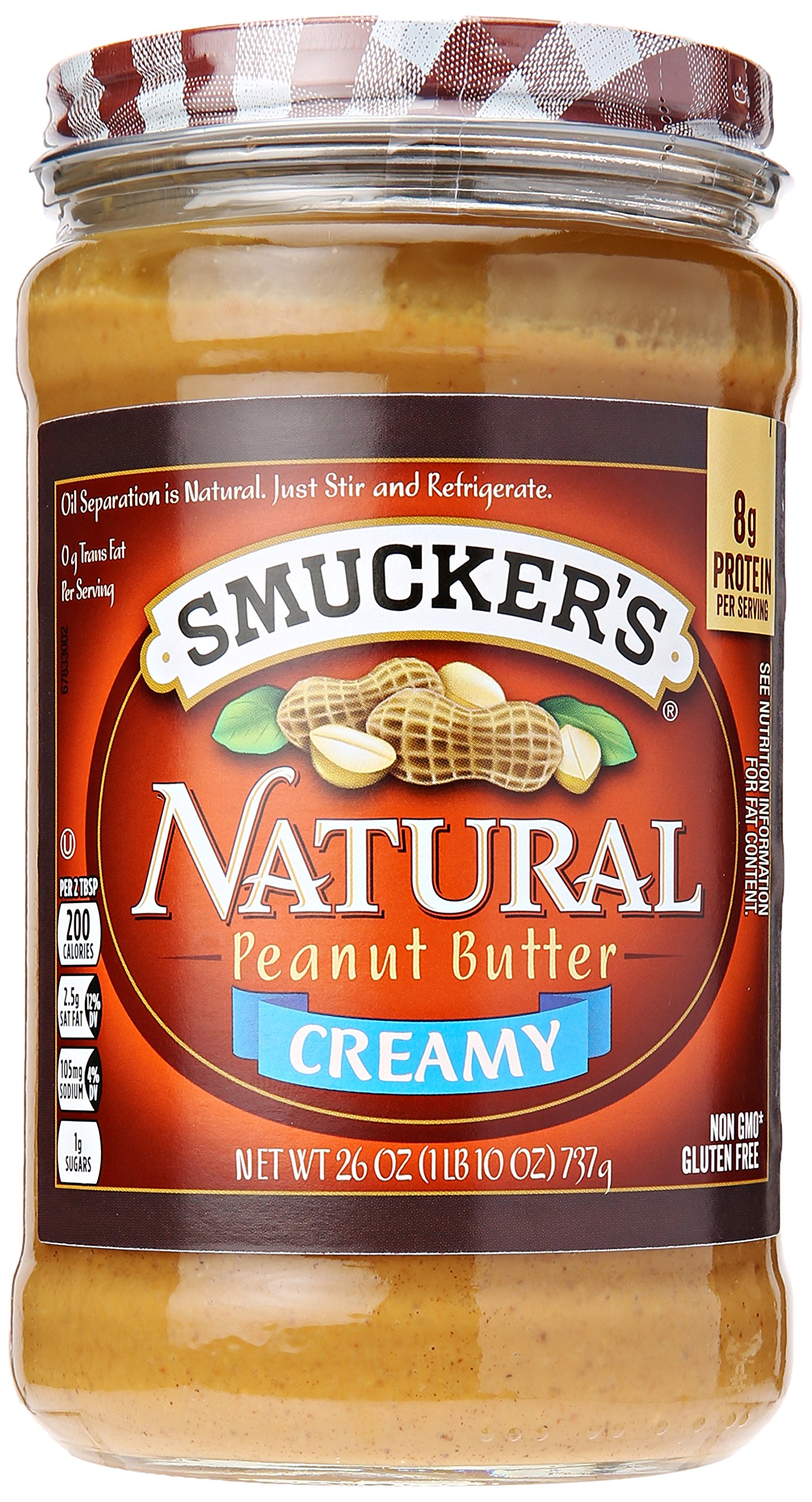 Smucker's Natural Creamy Peanut Butter, 26-Ounce
