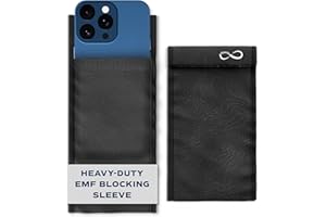 CRESCITA EMF Blocker Sleeve for Cell Phone - Anti Radiation Protection, Signal & RFID Blocking Pouch – RF Shield & Signal Blocker Bag - EMF Phone Case Alternative for iPhone, Android, AirPods & Apple Watch