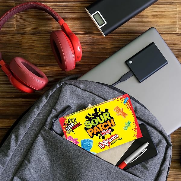 SOUR PATCH KIDS SOFT & CHEWY CANDY VARIETY PACK LARGE GIFT BOX, BULK CANDY, 8-3.5 OZ BOXES