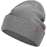 Warm Winter Beanie for Men & Women, Soft Merino Wool Blend Knit Hat, Slouch or Cuffed Style for Ski, Hiking & Outdoor Gift