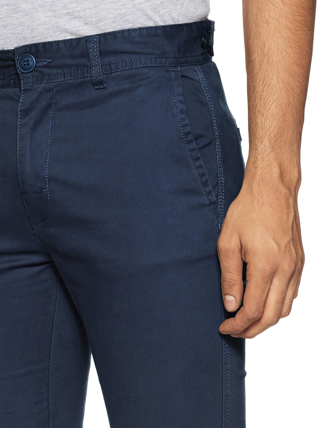 cherokee men's tapered fit casual trousers