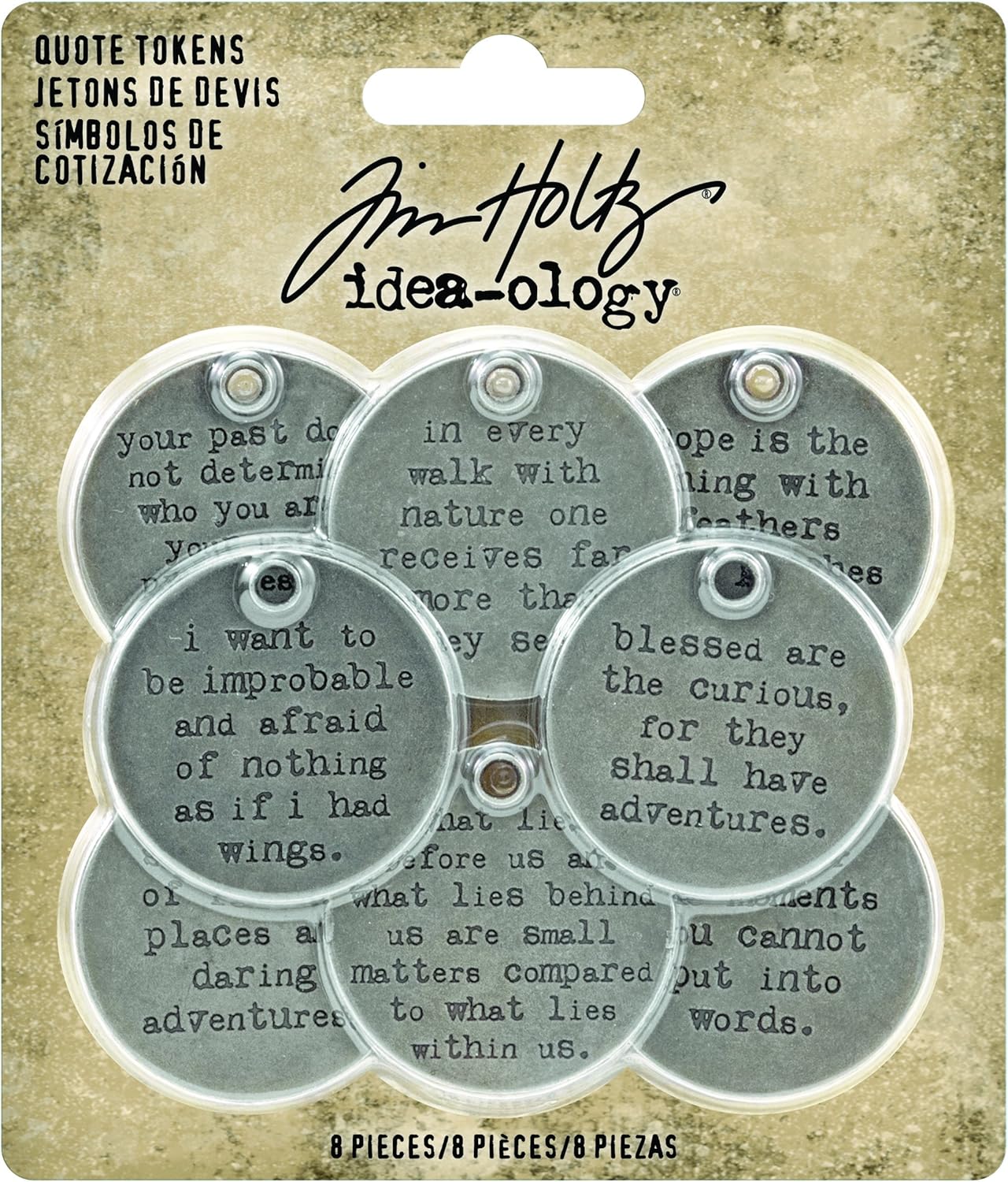 Tim Holtz TH93691 Embellishments, Grey, Medium - Image 3