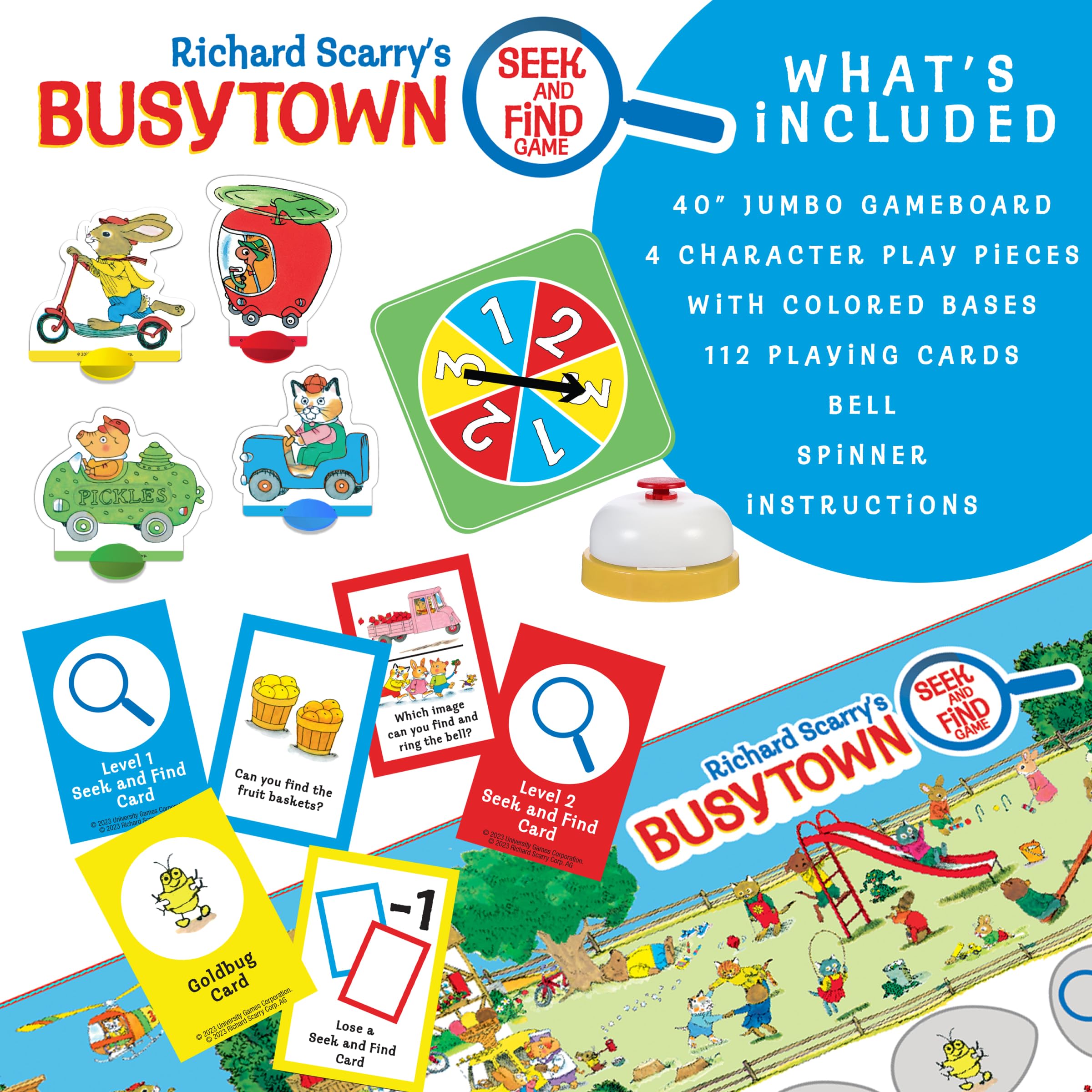Briarpatch, Richard Scarry's Busytown Seek and Find Game, Based on Early Reader Books for Preschool, Kindergarten and 1st Grade