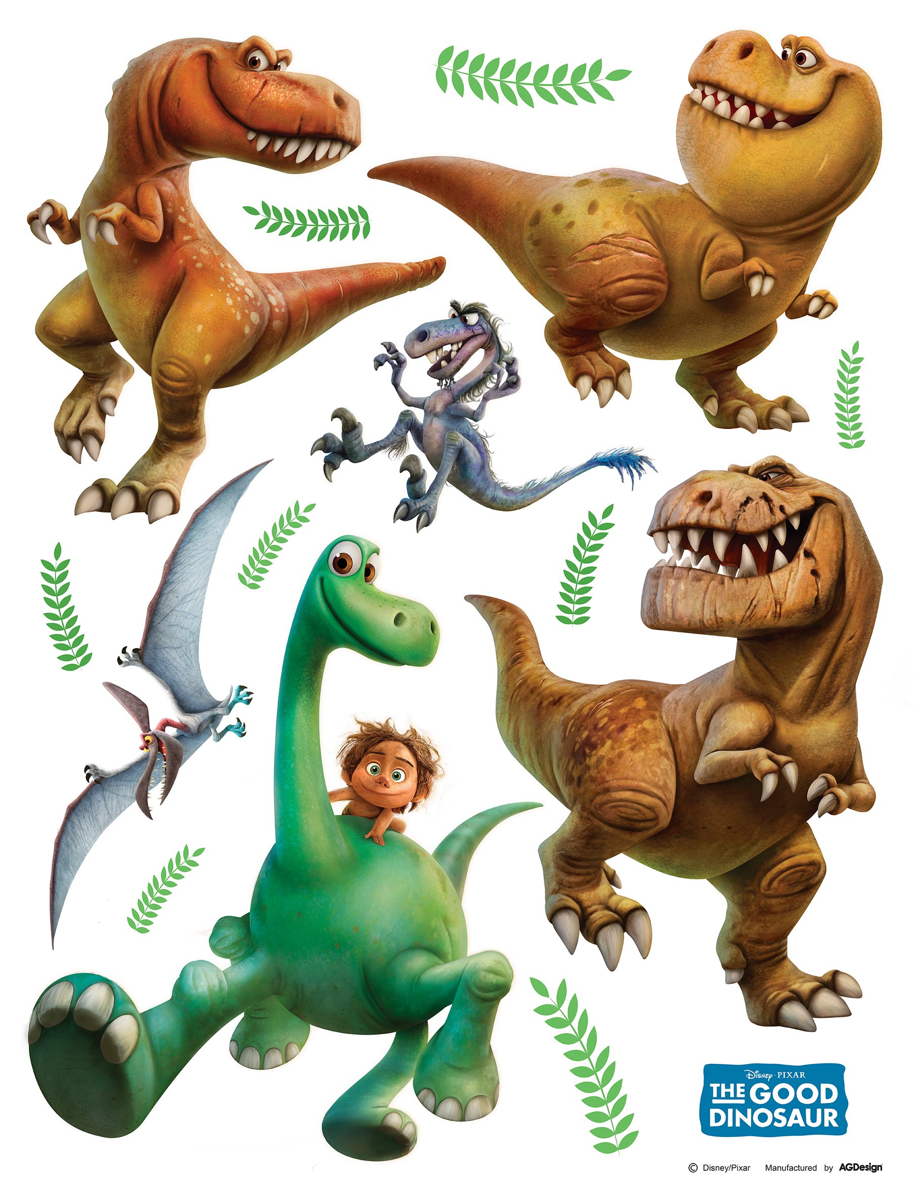 Wall sticker The Good Dinosaur DK 1791 Wall Décor, Film, Multi-Colour, 65 x 85 cm/25.5 x 33.5-Inch