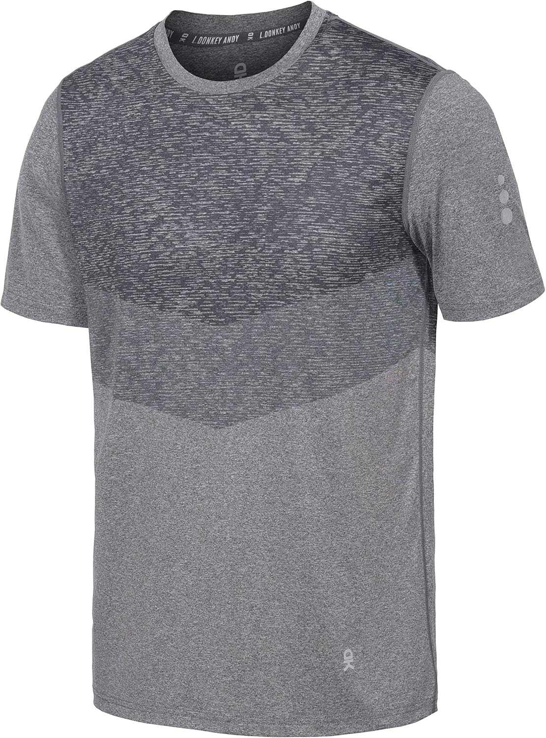 Little Donkey Andy Men's Quick Dry Sweat Wicking Stretch Short Sleeve T-Shirt UV Protection Workout Running Hiking Tee: Clothing