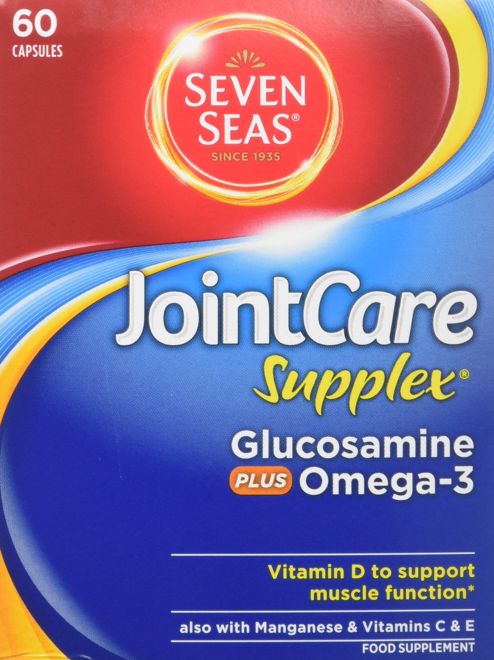 Seven Seas JointCare Supplex with Glucosamine plus Omega-3, 60 Capsules