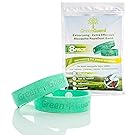 Mosquito Insect & Bug Repellent Bracelet Set of 8 + 6 Bug Repellent Patches – Deet Free, Non Toxic, All Natural & Incomparably Effective – Adjustable Button Design – 11.4’’ Length