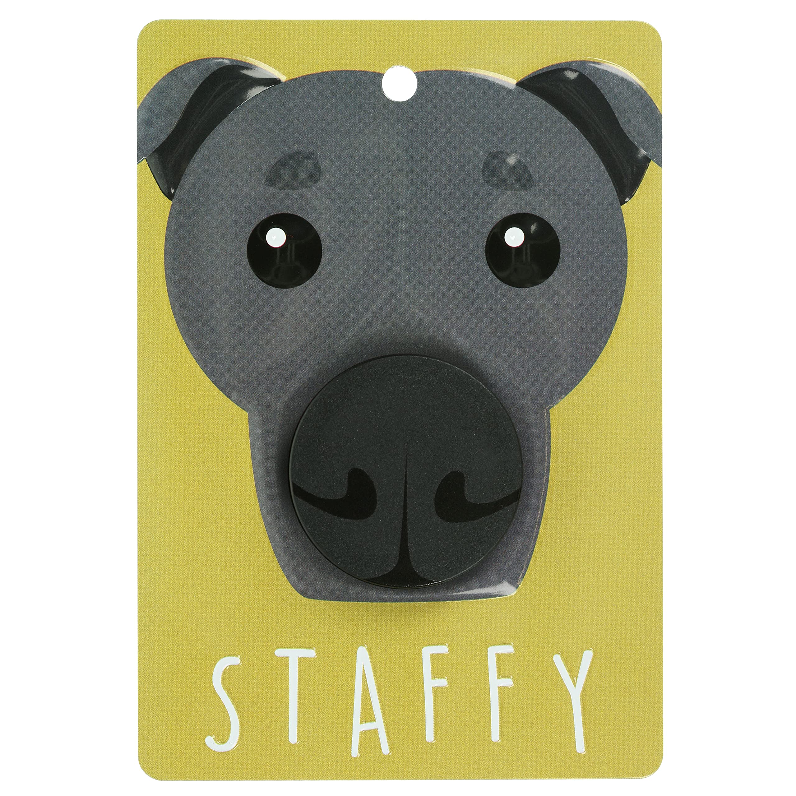 Pooch Pals Staffie Staffordshire Bull Terrier Blue Dog Lead Holder Wall Mounted Plaque Pop-Out Hook Hanger