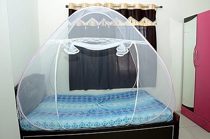 Royal Foldable Single Bed Mosquito Net (Pink)