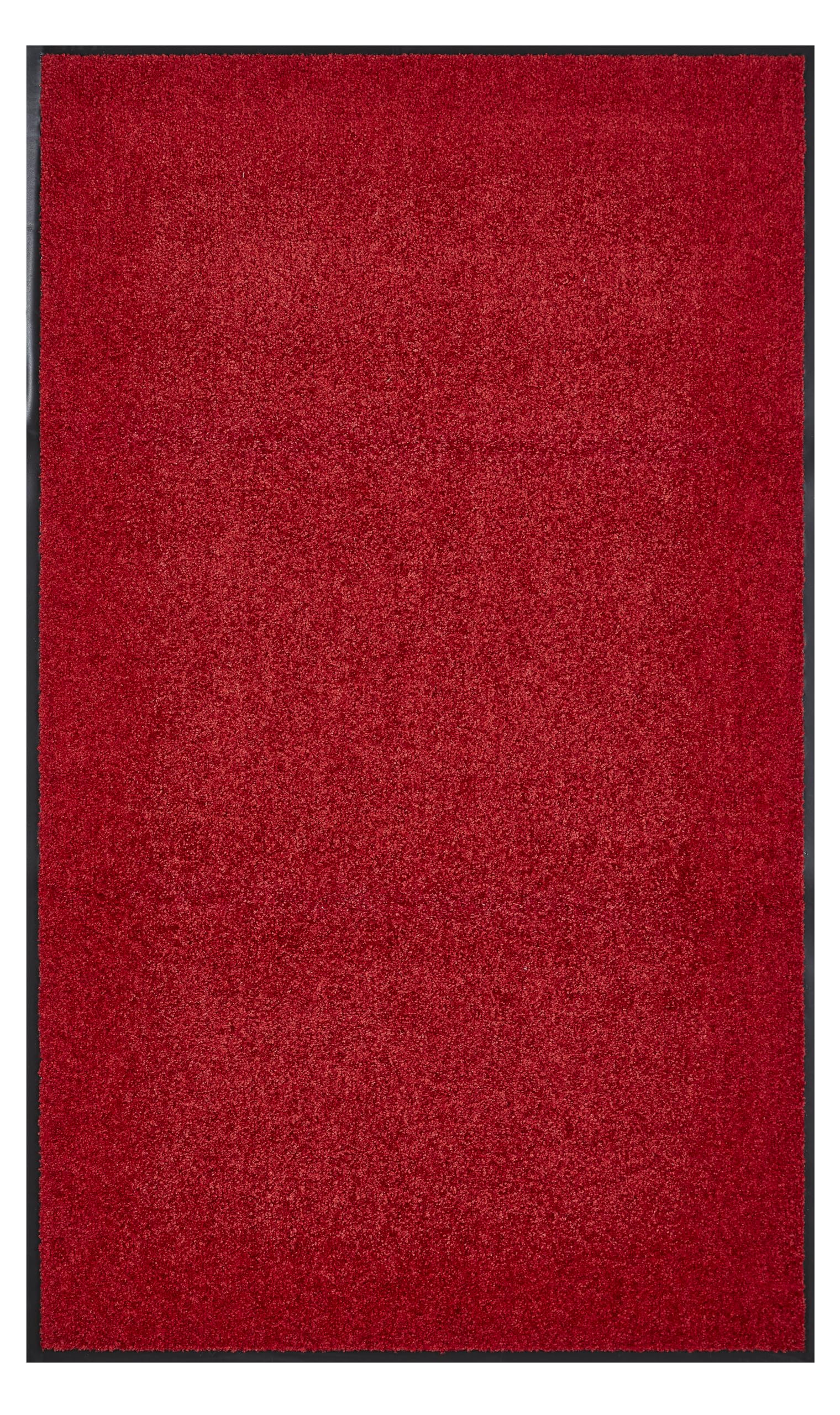 andiamo Premium Wash & Clean Doormat Durable Dirt Trapper Mat for Indoor or Covered Outdoor Use 40 x 60 cm Red