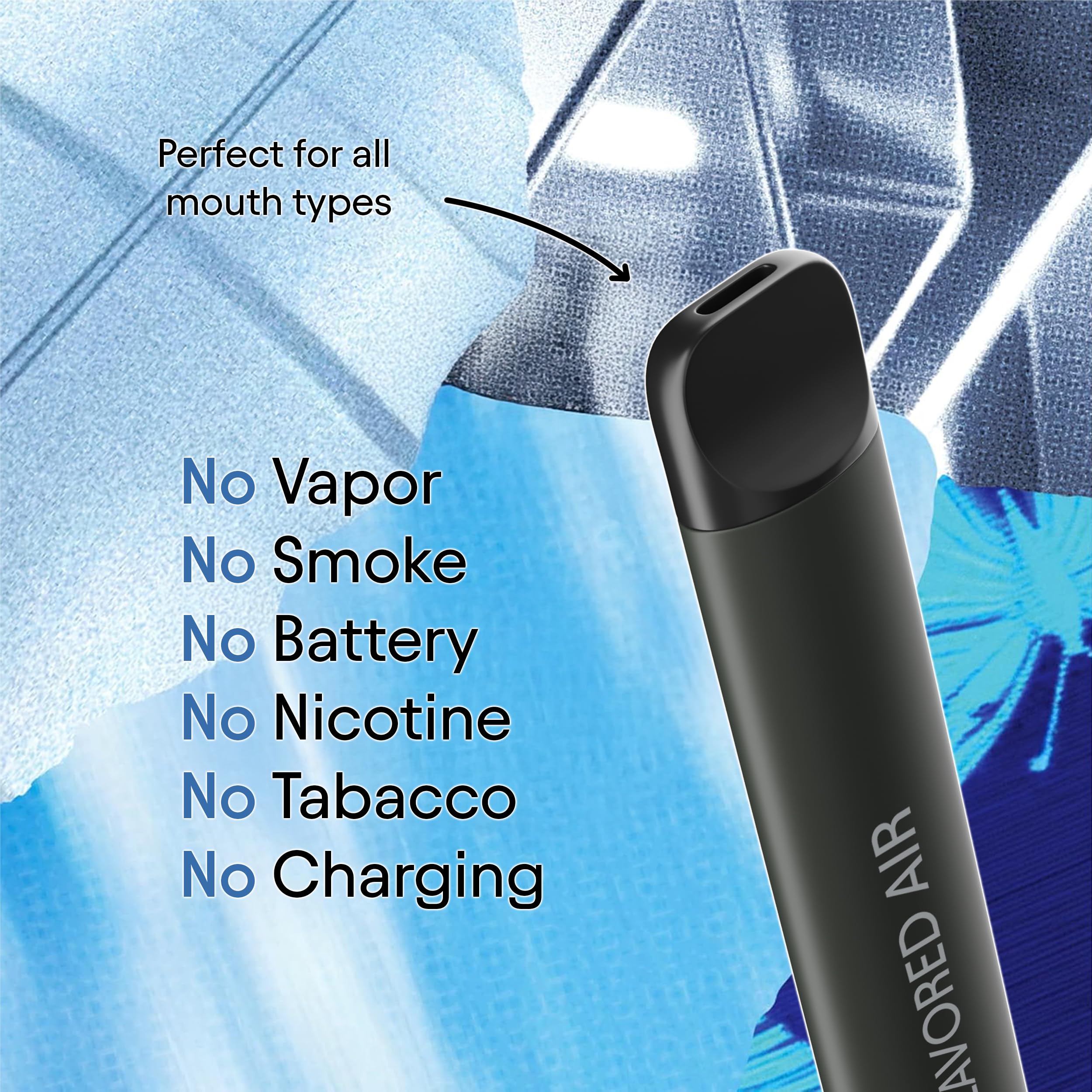 Quitz Natural Flavored Air Inhaler | Replace Bad Habits, Reduce Cravings | No Heating Non-Electric Vaporless Smokeless Inhaler | Nicotine-Free Lung Detox Oral Fixation