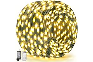 GUSODOR Outdoor Lights Strings 330FT 800 LED Waterproof Christmas Lights Fairy Lights Wedding Lights Decorations Christmas Tree Yard Home Xmas(Warm White)