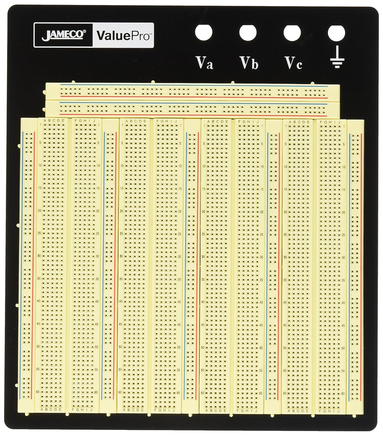 Jameco Valuepro 32 Point Solderless Breadboard 7 3 L X 7 5 W 0 1 Spread Ideal For Prototyping And Classroom Projects Wbu 8 R Prototyping Boards Amazon Com Industrial Scientific