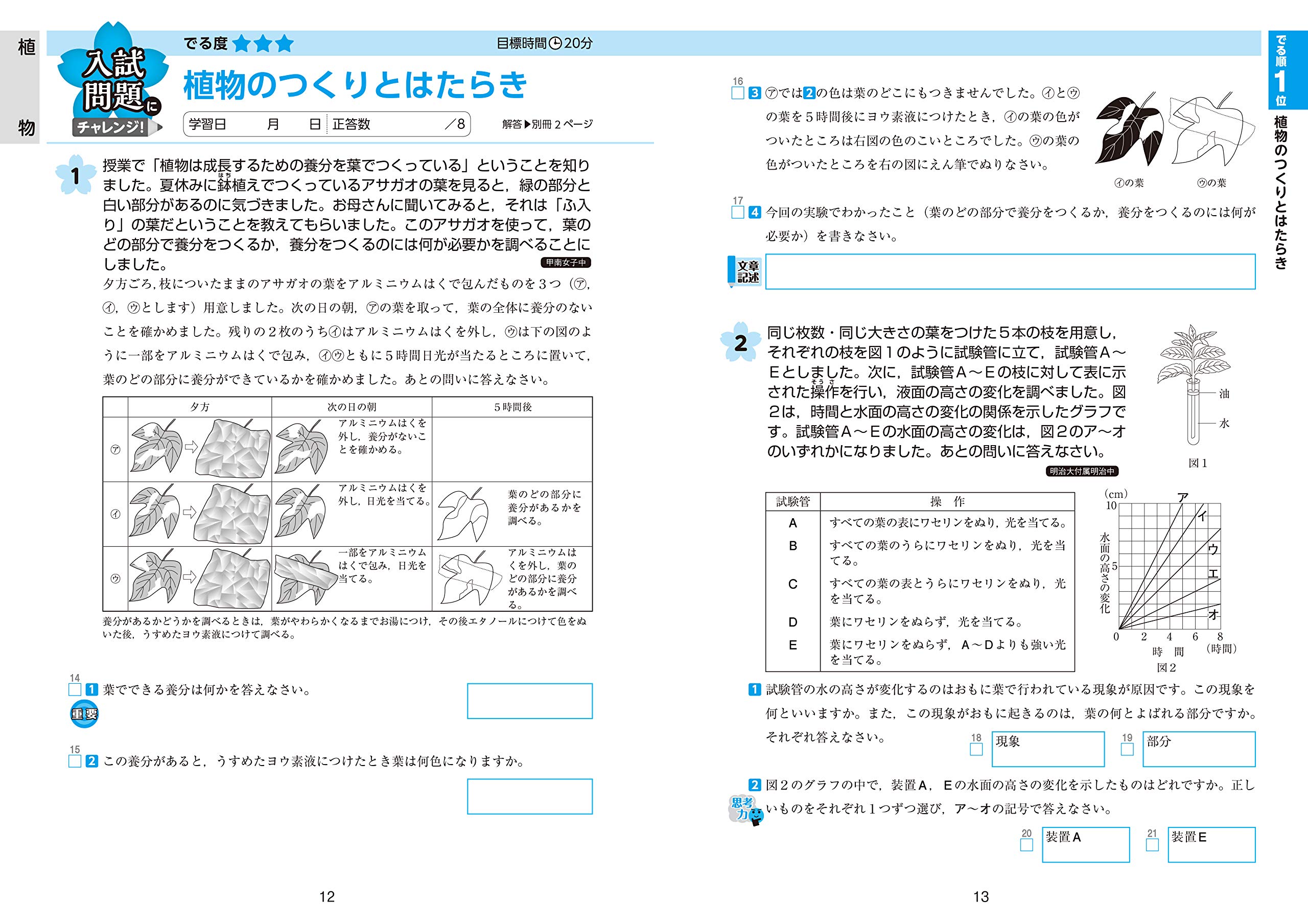 中学入試 でる順過去問 理科 合格への926問 四訂版 中学入試でる順 Amazon Com Books