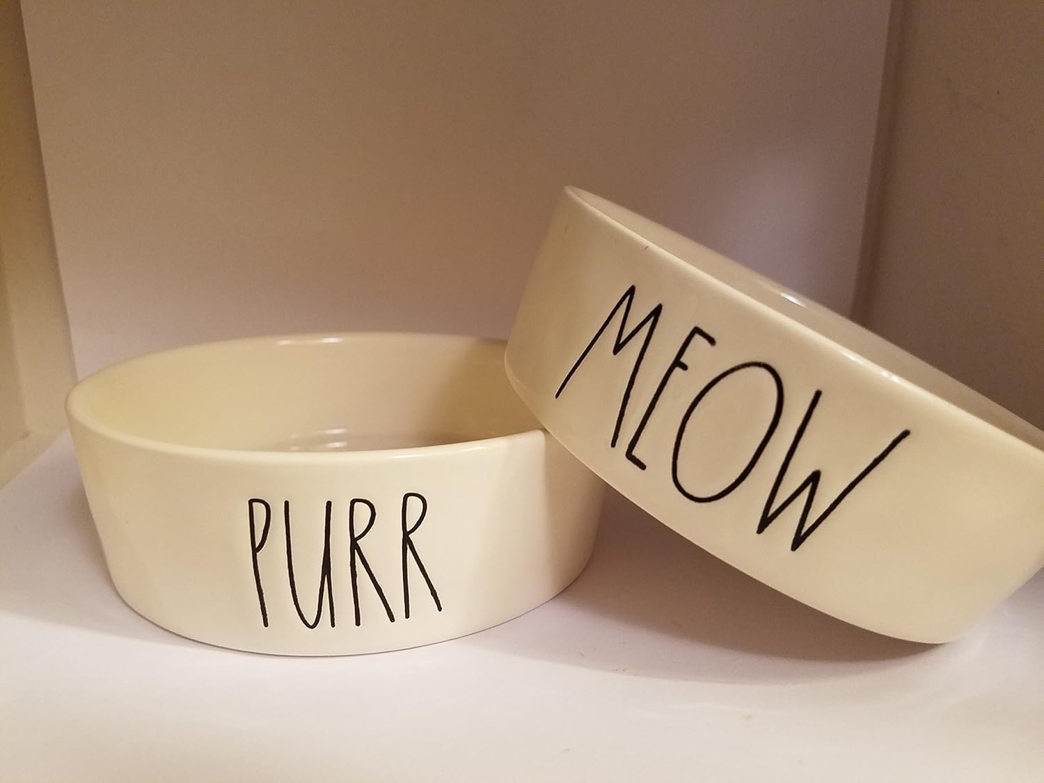 rae dunn meow bowl