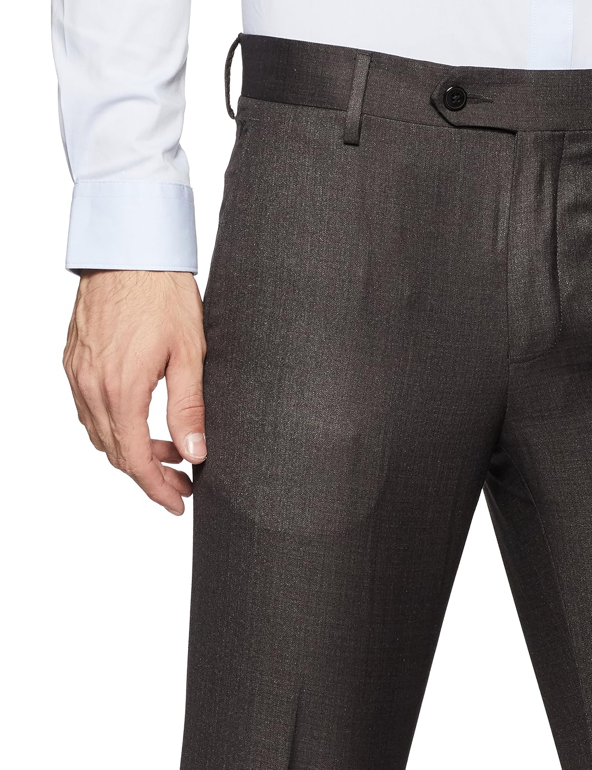 van heusen men's slim fit formal trousers