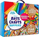 Blue Squid Arts & Crafts Chest Deluxe Kit 3000+ Pieces 2 Drawers 18 Compartments view 1