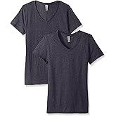 Jerzees Women's Tri-Blend V-Neck T-Shirt(2-Pack)