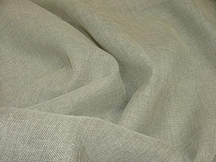 1m Pebble Linen Look Lead Weighted Voile Net Muslin Curtain Fabric