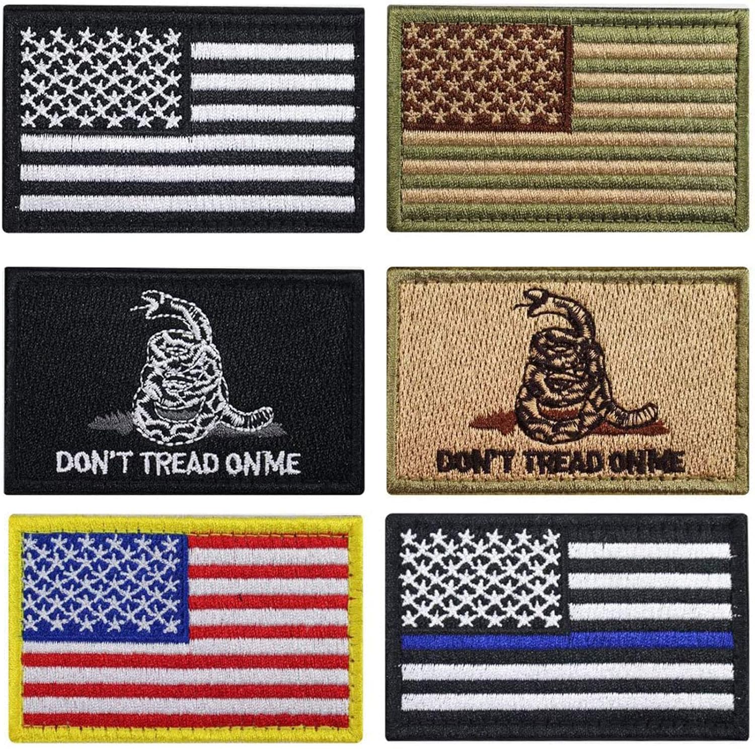 Bundle 6 Pieces Tactical Military Morale Patch Set (A) Amazon.in Home & Kitchen