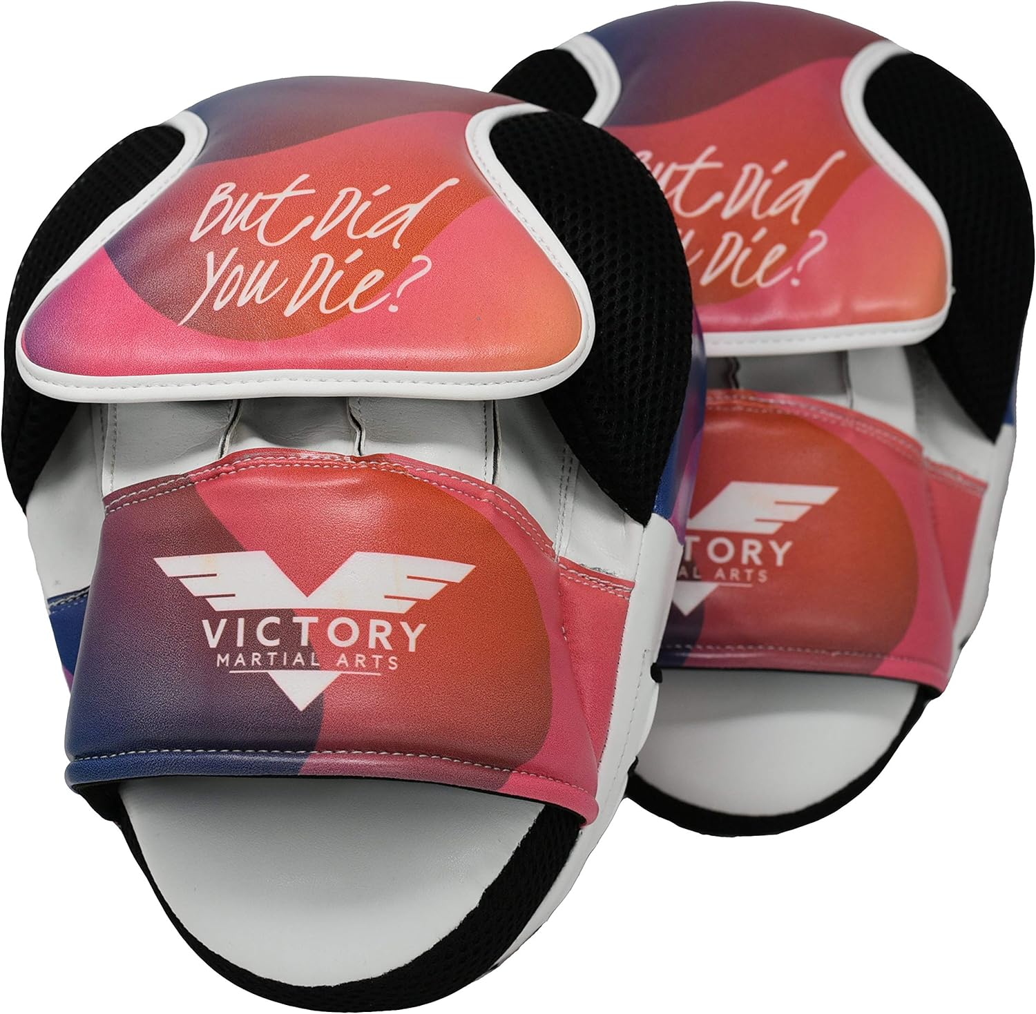 Curved Boxing MMA Punching Mitts for Women and Girls (Pair of Focus Mitts) (But Did You Die) : Sports & Outdoors