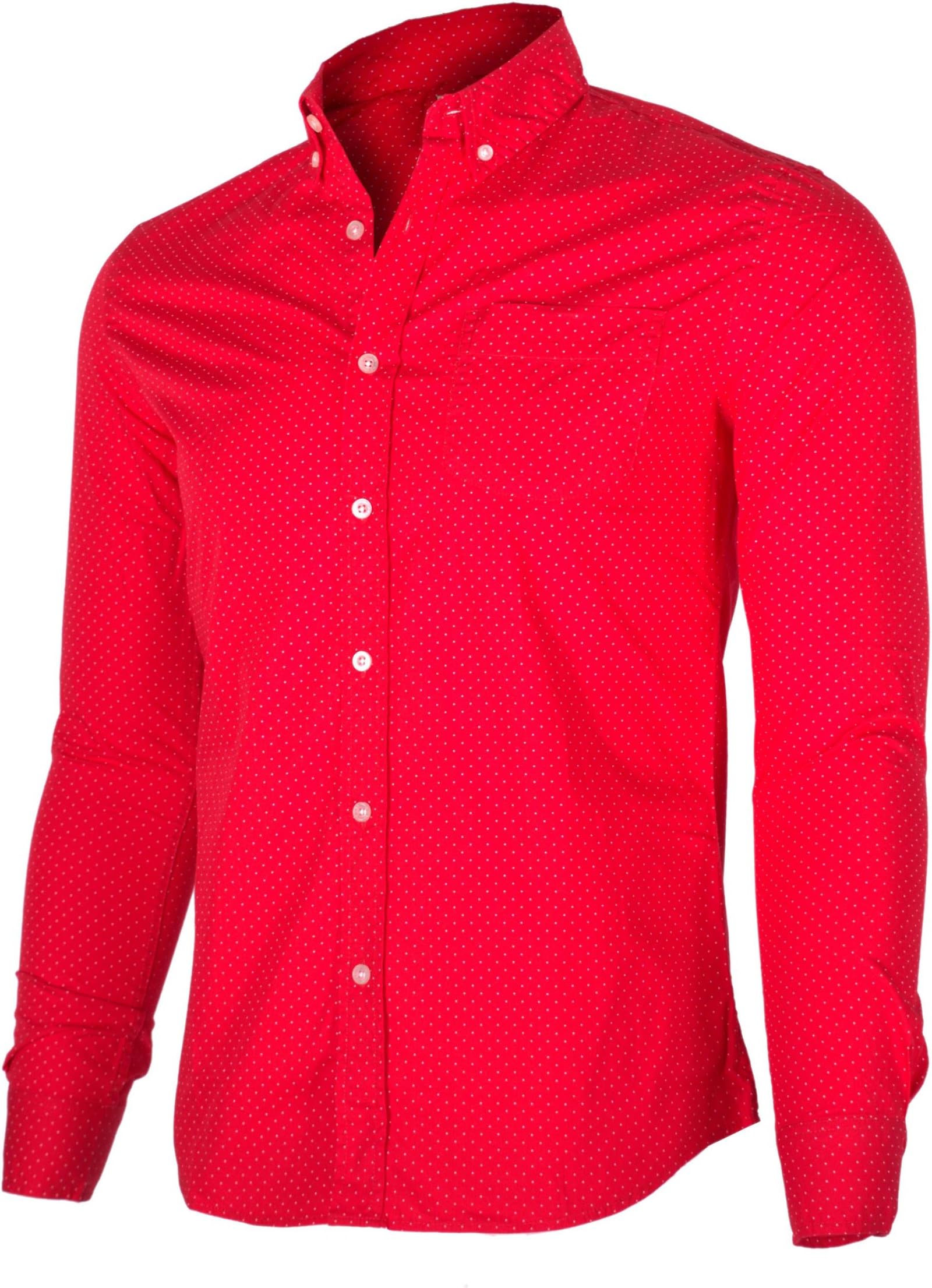 G Zap Men's Long Sleeve Button-Down Dotted Cotton Shirt Top