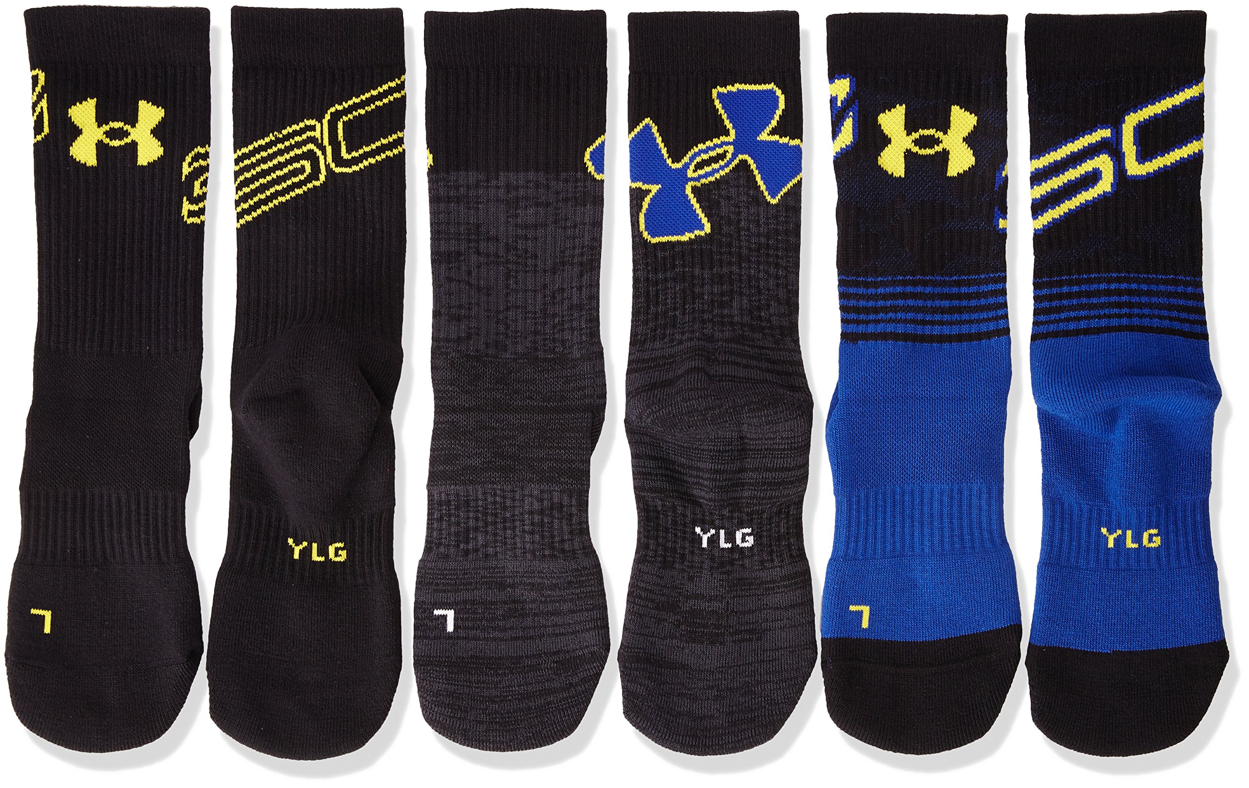 Under Armour Boys Phenom Curry Crew (3 Pack) BSA Soar