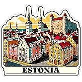 Estonia Sticker 4 Inch City Travel Souvenir Destination - Waterproof Vinyl Decal for Laptop Water Bottle Car Tumbler - Durable Aesthetic Long-Lasting Stickers for Adults ID44990