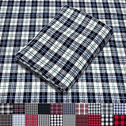Pico Textiles 4 Yards Bolt Blue and White Tartan
