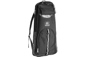 Phantom Aquatics Rapido Snorkeling Backpack with Shoulder Strap - Fits Snorkel Mask Fin Snore Set and More - Ideal Snorkel Travel Bag, Snorkeling Gear Equipment and Water Sports