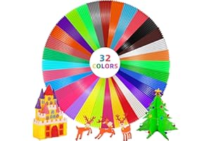 EWPJDK 3D Pen Filament Refills 32 Colors 320ft Each Color 10 feet 1.75mm PLA 3D Pen Filament Christmas Gifts (32 Colors)