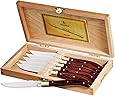 Laguiole 6 Piece Steak Stainless Steel Knife Set in Wooden Case