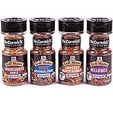 McCormick Grill Mates Unique Blends Grilling Variety Pack (Chipotle & Roasted Garlic, Mesquite, Spicy Montreal Steak, Smokeho
