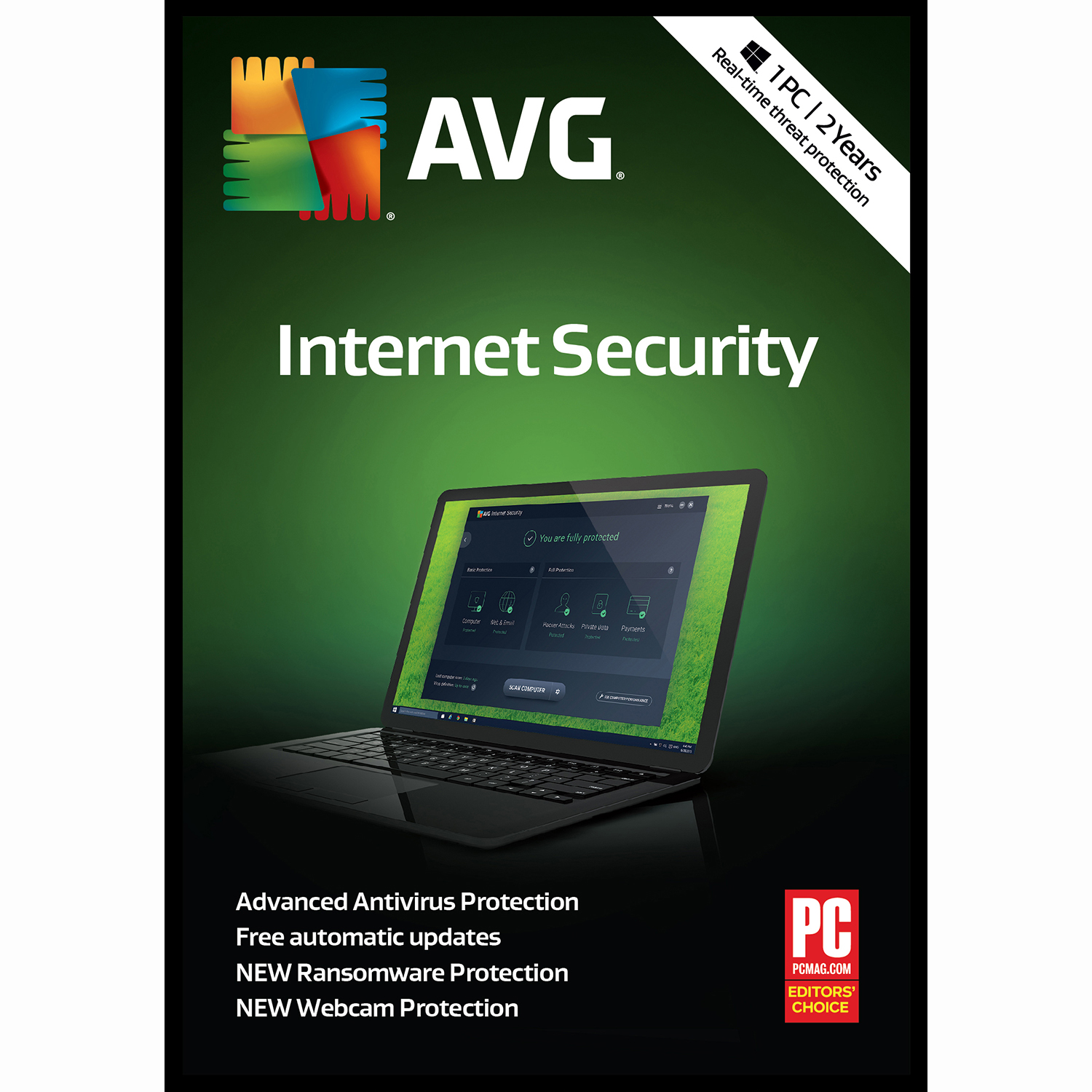 AVG Internet Security 2018, 1 PC 2 Year [Online Code]