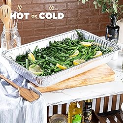 PLASTICPRO 25 Pack Aluminum Pans 13'' X