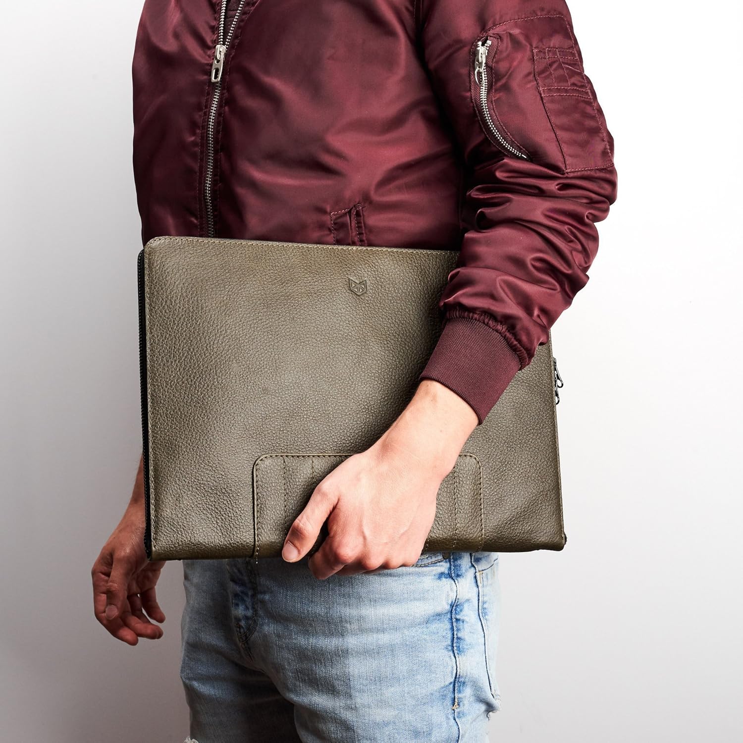mens document holder bag