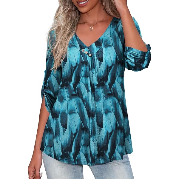 Othyroce Women's Plus Size Sleeveless Tunic Top - Flowy Floral Print Tank, Casual Summer Blouse (Black-blue, Large)