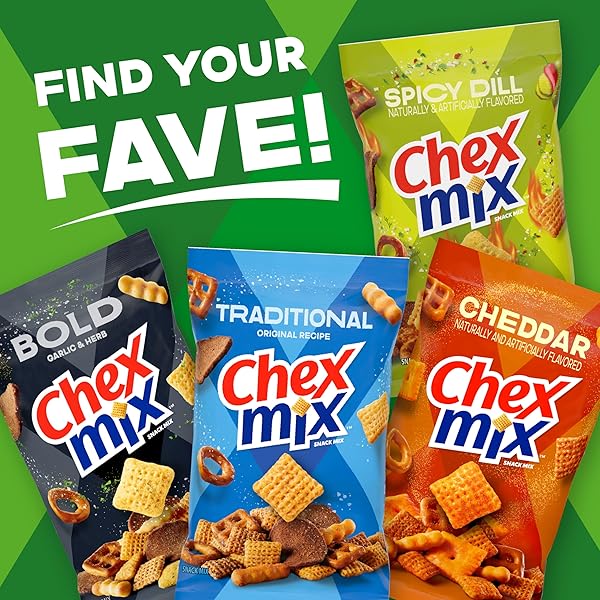CHEX MIX SNACK MIX, SOUR CREAM AND ONION, SNACKS, 8 OZ