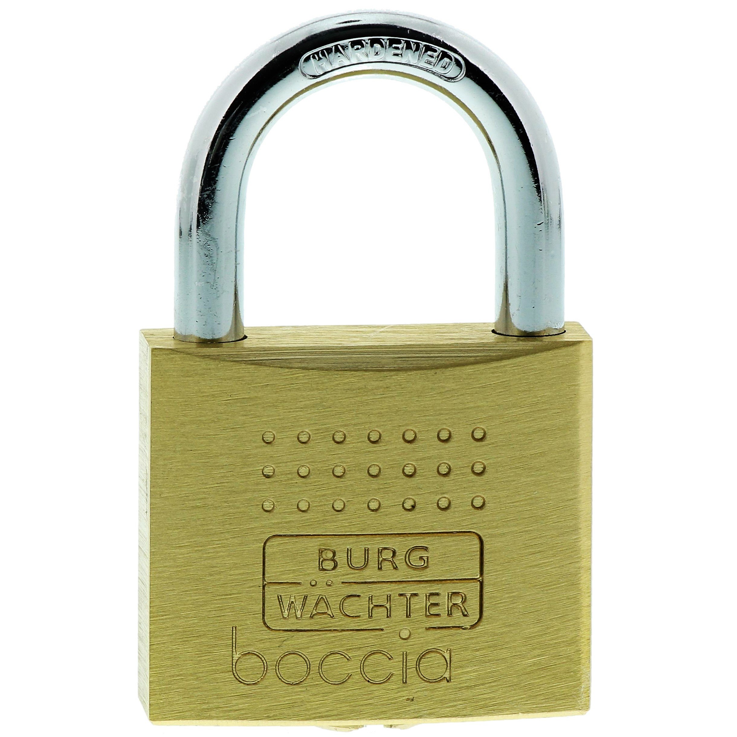 Burg Wächter Boccia 450 40 SB Padlock 6.5 mm Shackle Thickness Drilling and Pinch Protection 2 Keys, 450 40 SB