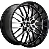 Konig Lace Gloss Black Wheel with Mirror Machined Face (17x8"/5x112mm)