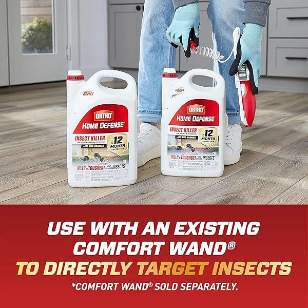 ORTHO HOME DEFENSE INSECT KILLER FOR INDOOR AND PERIMETER REFILL2, CONTROLS ANTS, ROACHES, SPIDERS AND MORE, 1 GAL