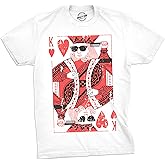 Mens King of Hearts T Shirt Cool Vintage Graphic Novelty Retro Tee for Guys