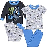 Gerber Baby Boys' Toddler Snug Fit 4-Piece Pajama Set