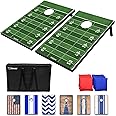 GoSports Portable Cornhole Sets, 8 Styles – Choose 4 x 2 ft or 3 x 2 ft - Boards Include 8 Bean Bags, Travel Case, and Game Rules