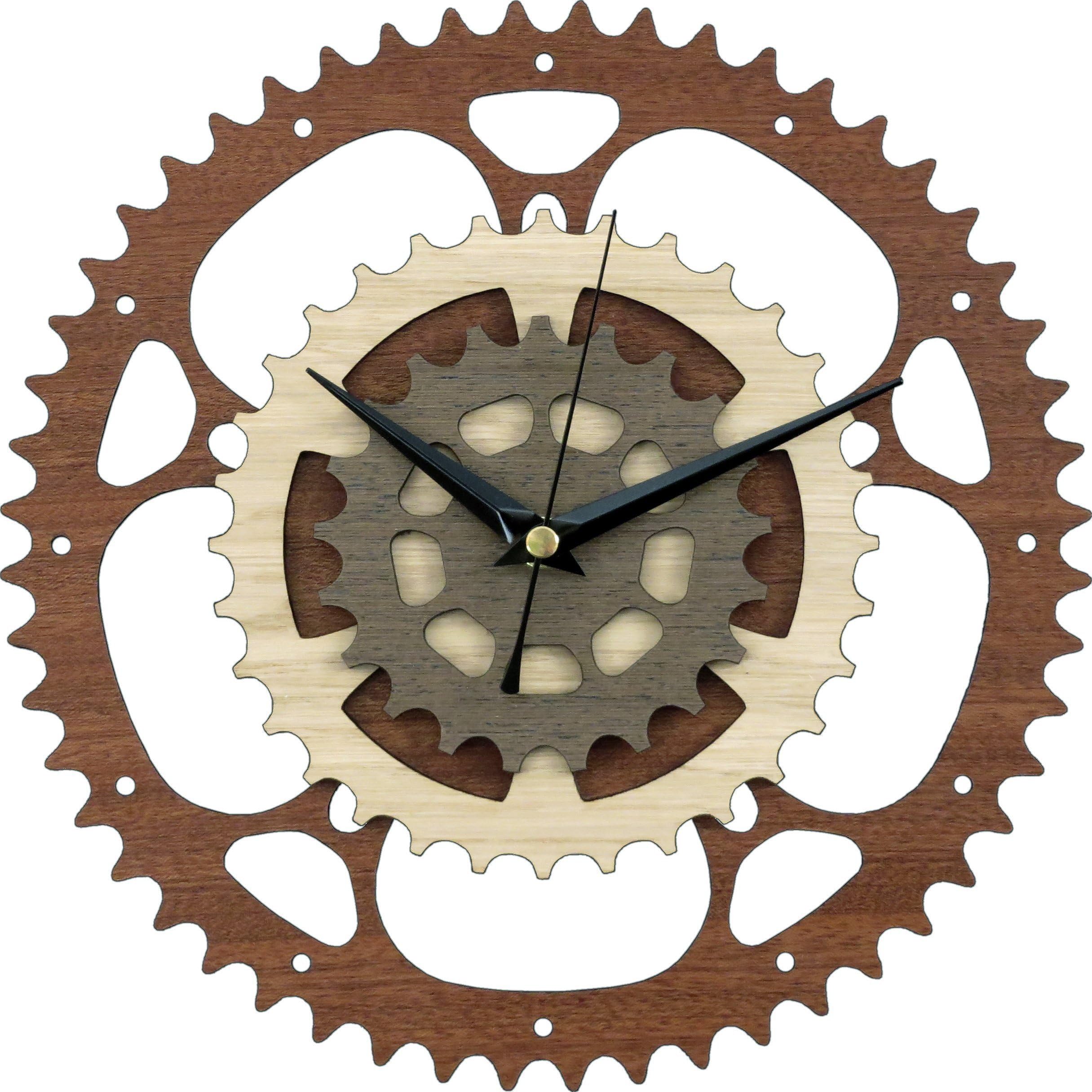 Gears Wooden Clock/Bike Clock/Bicycle Clock/Motorcycle Clock