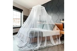 lxjnfac Mosquito Netting for Bed, Large Mosquito Net, Bed Net Covers Single to California Beds, Bug Net for Camping, Crib Can